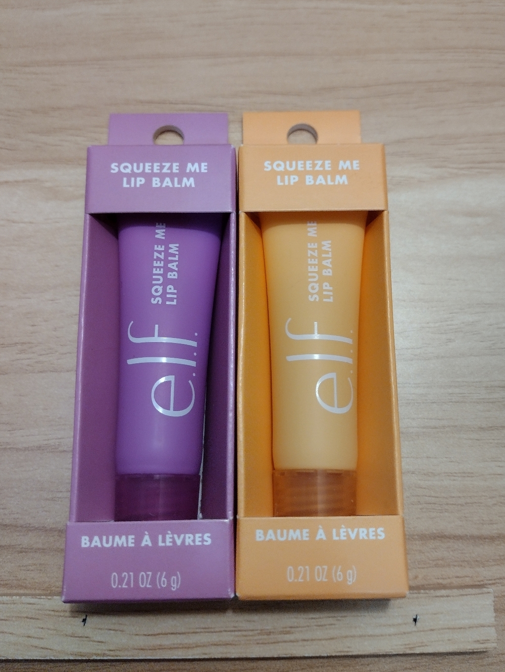 e.l.f. Squeeze Me Lip Balm duo Grape/Peach 🆕